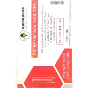 XXL LONG CLEAR TAPERED SQUERE
